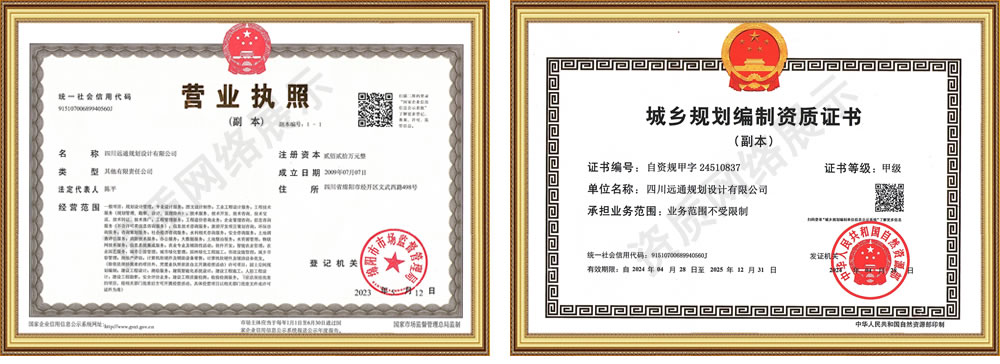 四川远通规划设计有限公司资质荣誉